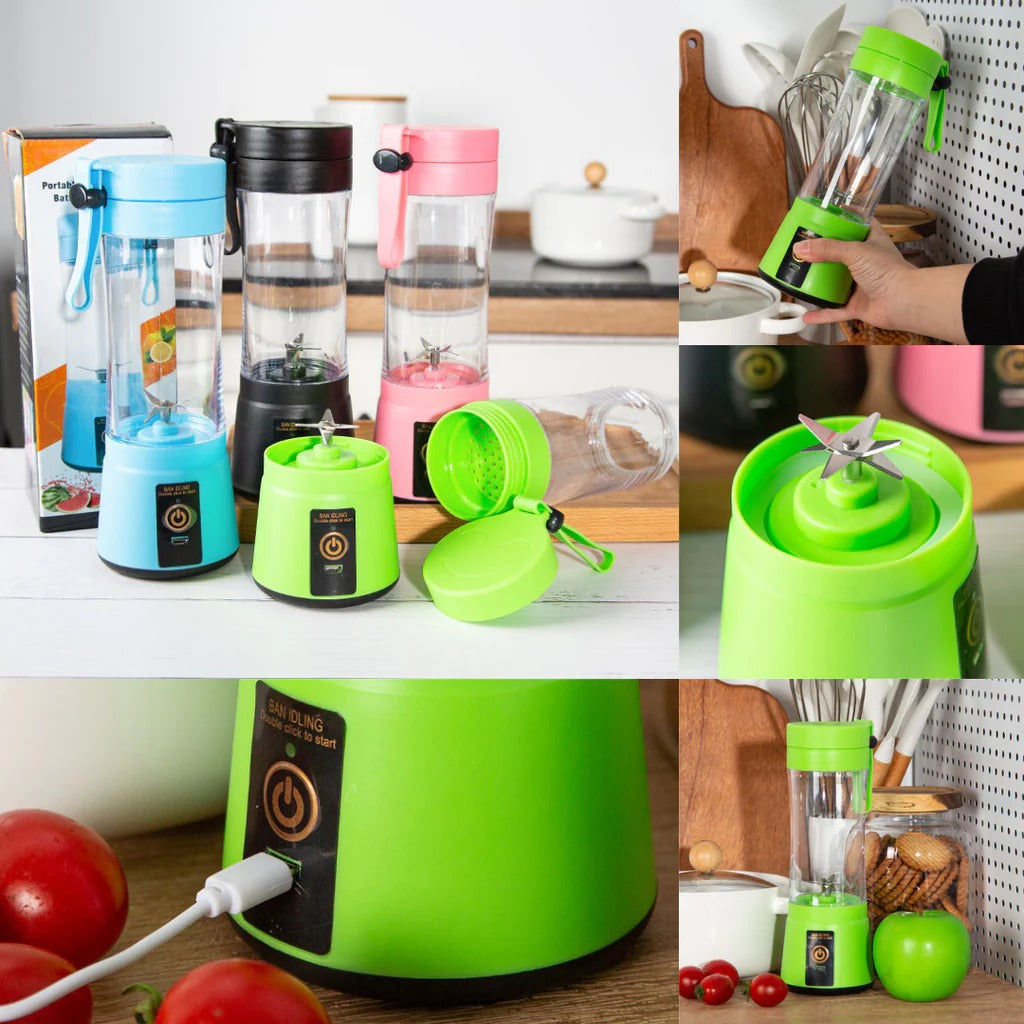 USB Rechargeable Juicer 6 Blades Electric Blender Portable Mixer