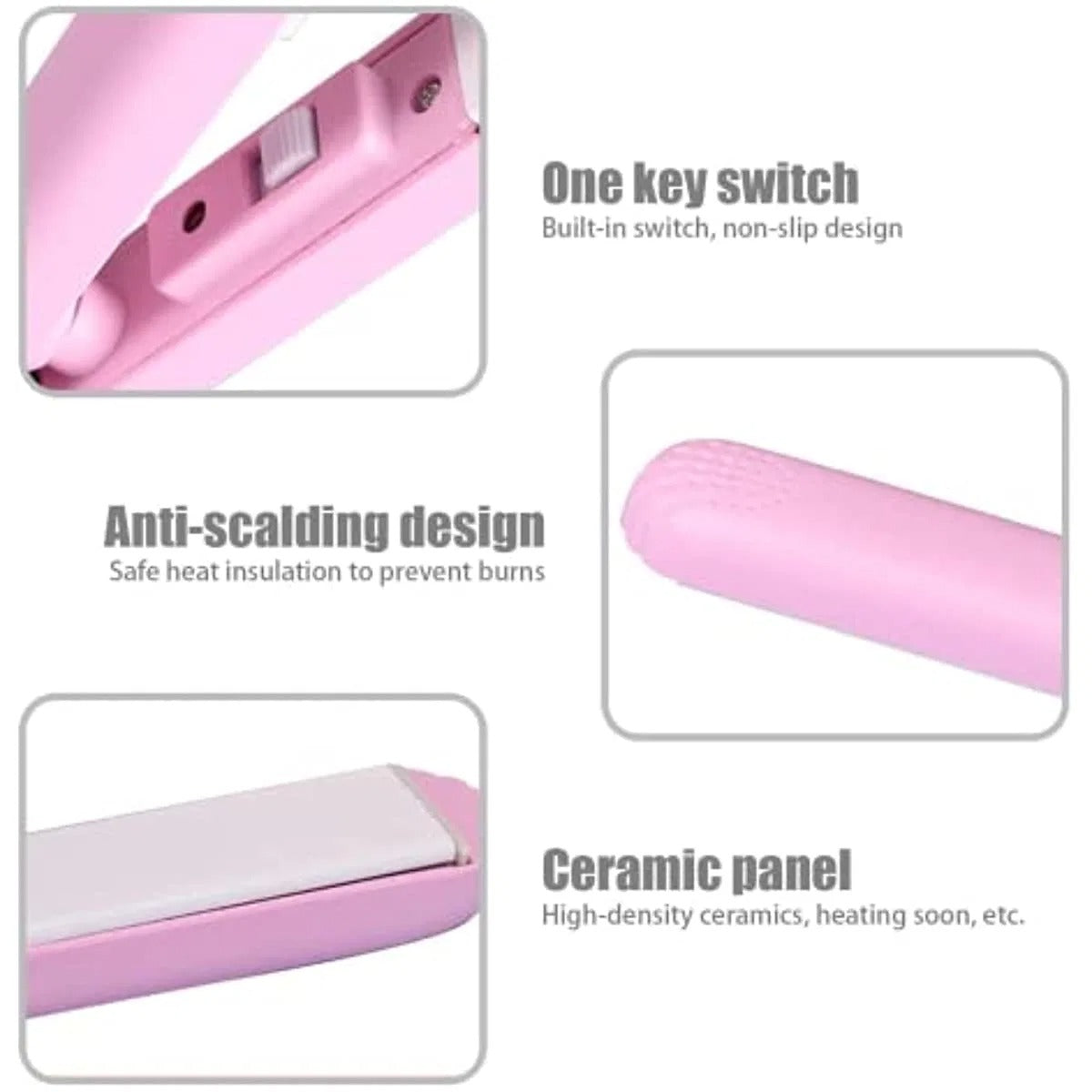 Mini Portable Hair Straightner / Air Smooth, Silky, Frizz-free And Healthy