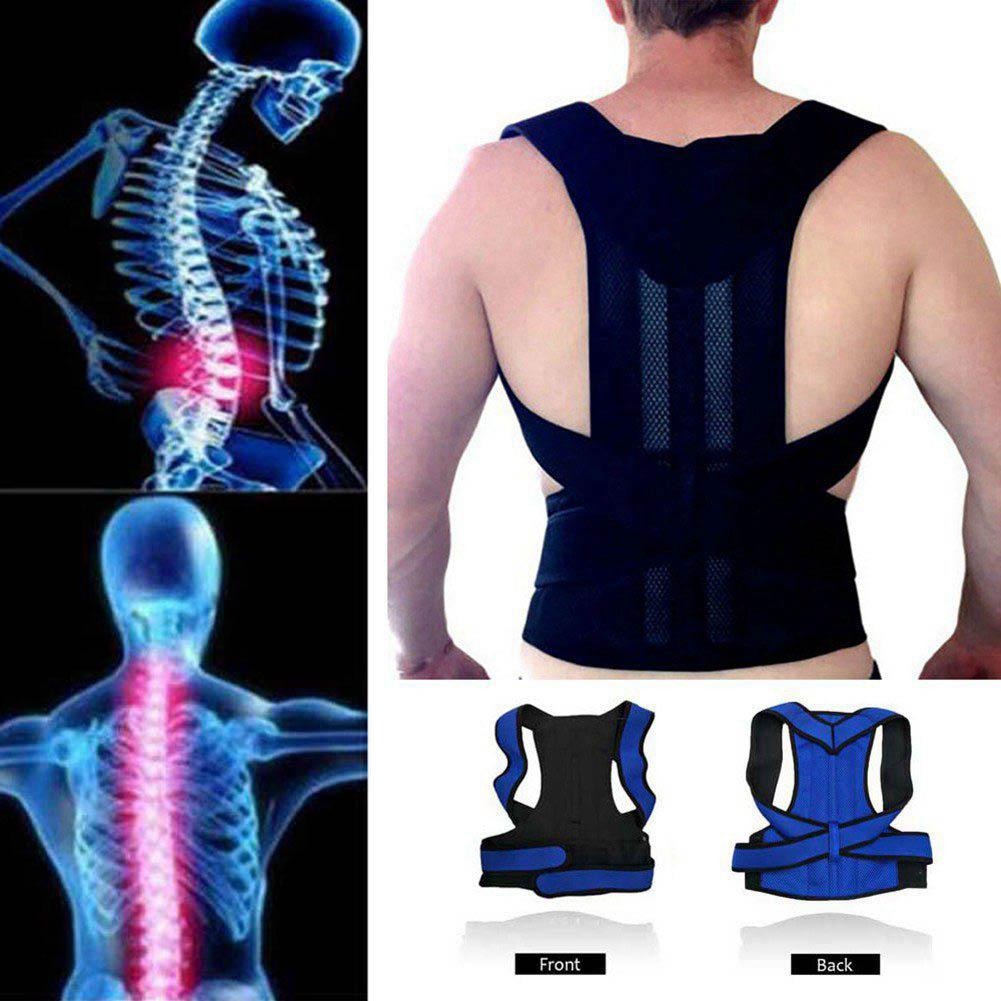 Adjustable Magnetic Posture Corrector Back Brace Support Belt for Upper Back Pain Relief – Standard Size