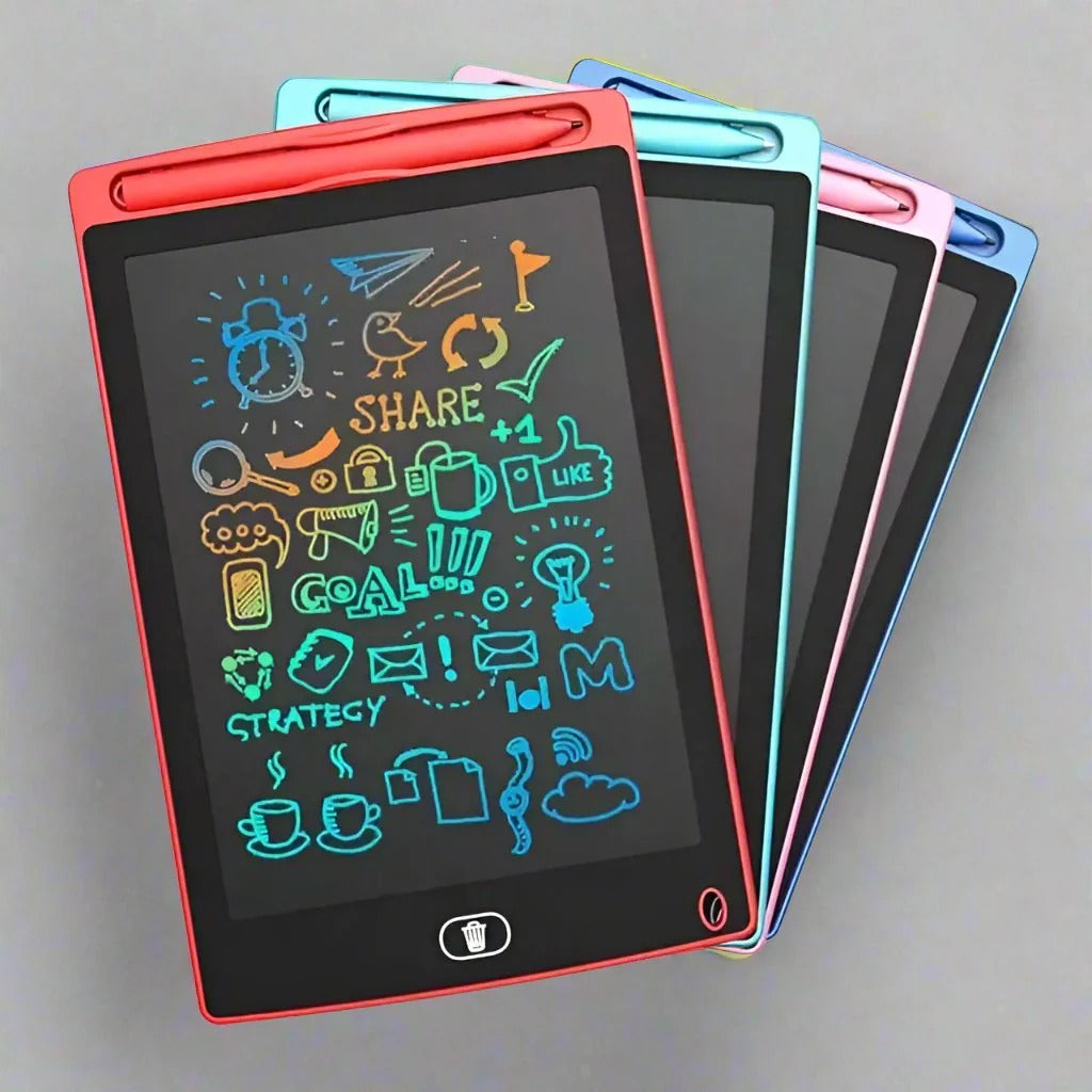 Writing Pad LCD Tablet For Kid Digital Drawing Pad – Erasable Writing Board – Writing Pad (Random Color) - 10 inch