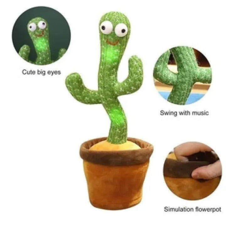 Dancing Cactus Talking Toy Tree Cactus Plush toy for children, kids or toddlers