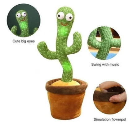 Dancing Cactus Talking Toy Tree Cactus Plush toy for children, kids or toddlers