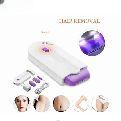 Portable Face & Body Hair Remover Machine for Women & Men – Instant Pain-Free Hair Eraser for Girls