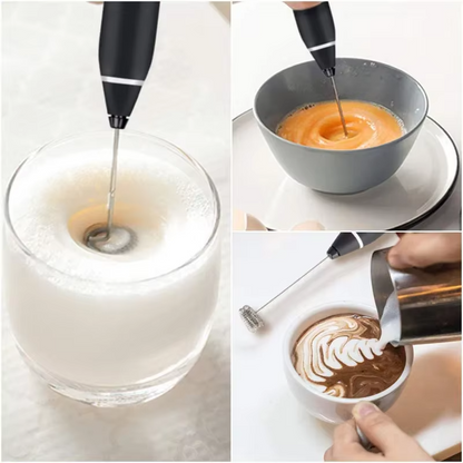 2-in-1 Rechargeable Coffee Beater & Electric Milk Frother – Smooth Mixing, Compact & Easy to Use