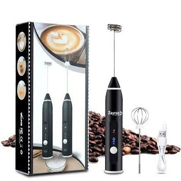 2-in-1 Rechargeable Coffee Beater & Electric Milk Frother – Smooth Mixing, Compact & Easy to Use