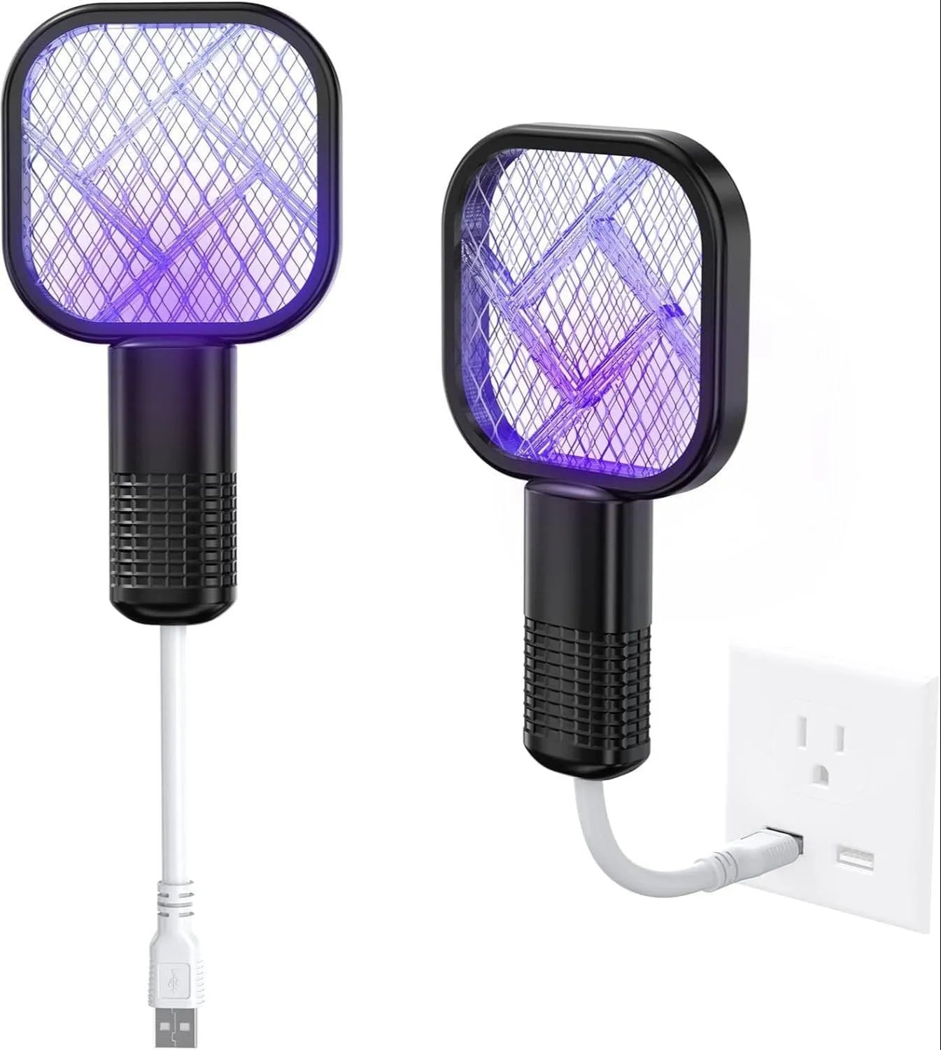 USB Rechargeable Mosquito Killer Racket | Electric Mini USB Mosquito Killer Racket Lamp Wireless Night Bulb Effective Insect Catcher