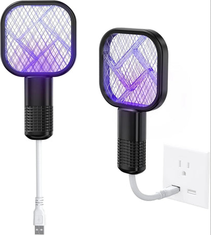 USB Rechargeable Mosquito Killer Racket | Electric Mini USB Mosquito Killer Racket Lamp Wireless Night Bulb Effective Insect Catcher
