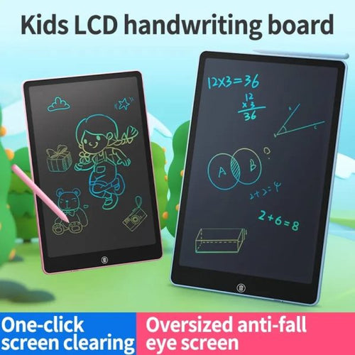 Writing Pad LCD Tablet For Kid Digital Drawing Pad – Erasable Writing Board – Writing Pad (Random Color) - 10 inch