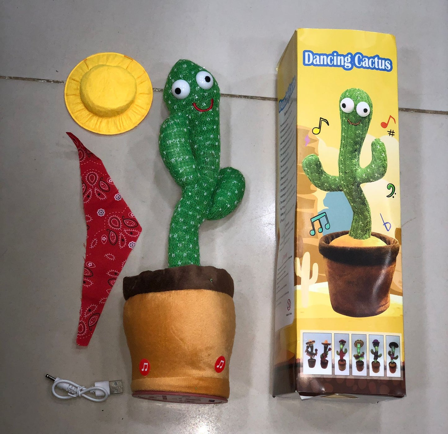 Dancing Cactus Talking Toy Tree Cactus Plush toy for children, kids or toddlers