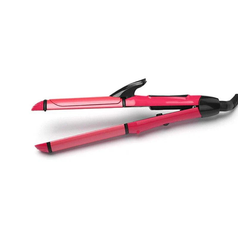 2 in 1 Nova Hair Straightener and Curler Hair Straightener + Curler Versatile Styling Tool for Straightening and Curling Hair
