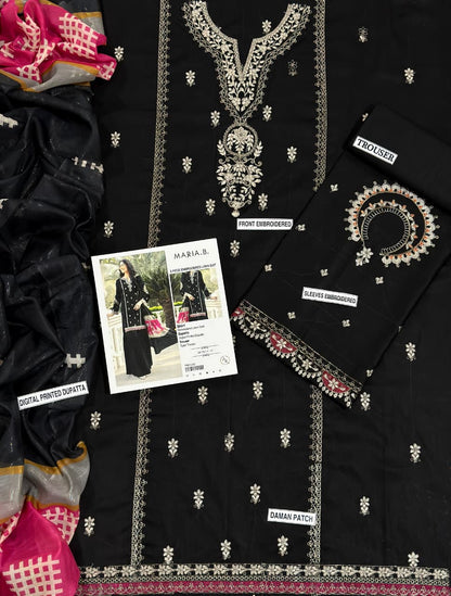 3 Piece - Embroidered Lawn Suit | Maria.B.