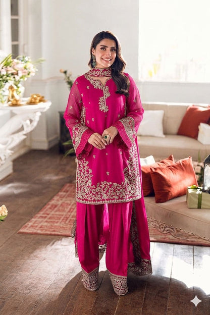 3 Piece - Embroidered Lawn Suit | Unstitched