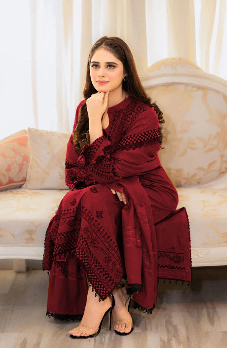 3 Piece - Embroidered Lawn Suit | Unstitched