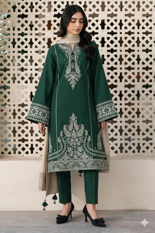 3 Piece - Embroidered Lawn Suit | Unstitched