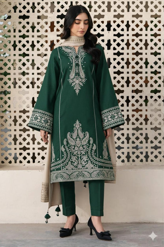 3 Piece - Embroidered Lawn Suit | Unstitched