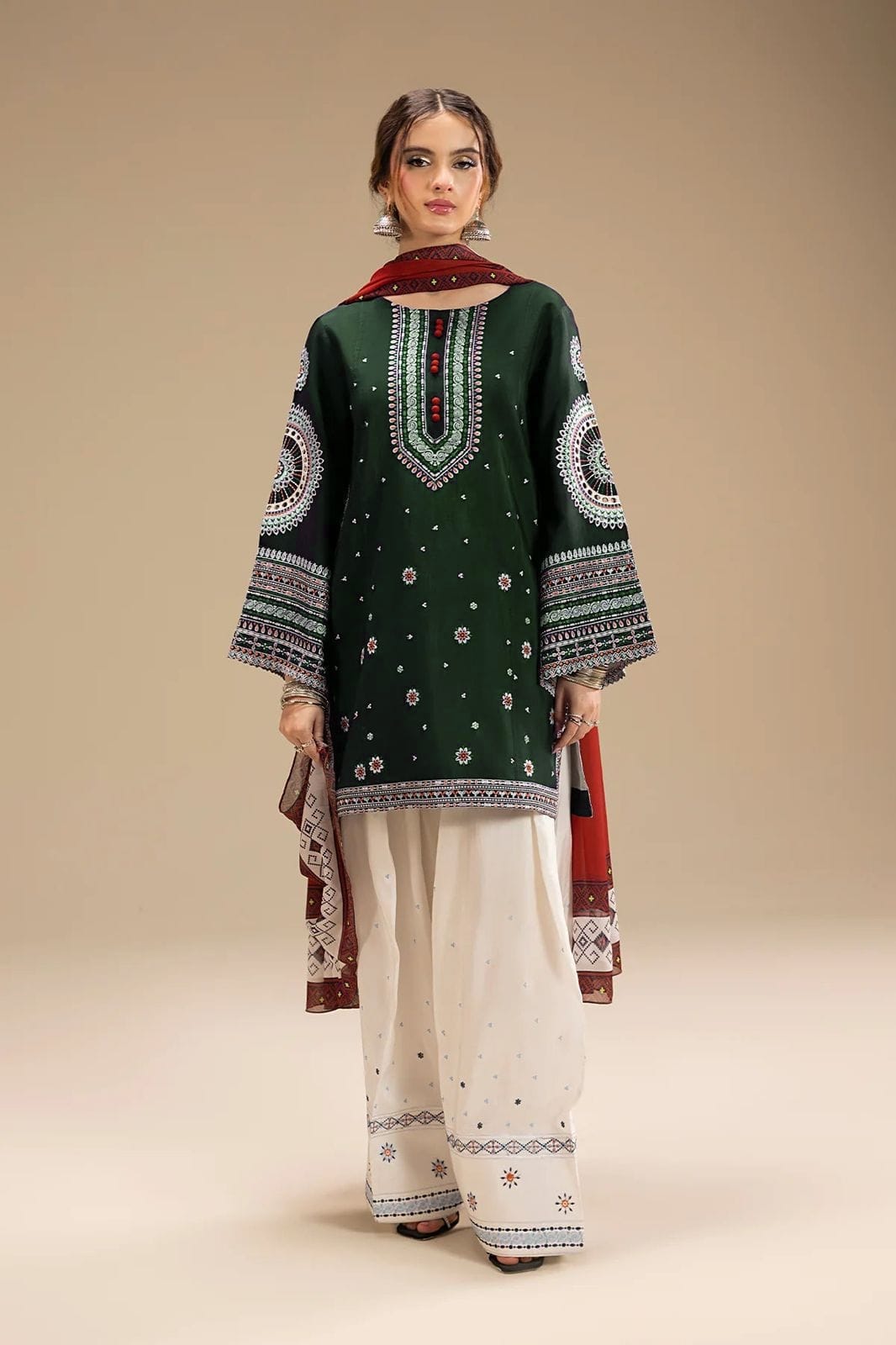 3 Piece - Embroidered Lawn Suit | Unstitched