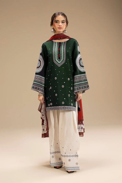 3 Piece - Embroidered Lawn Suit | Unstitched
