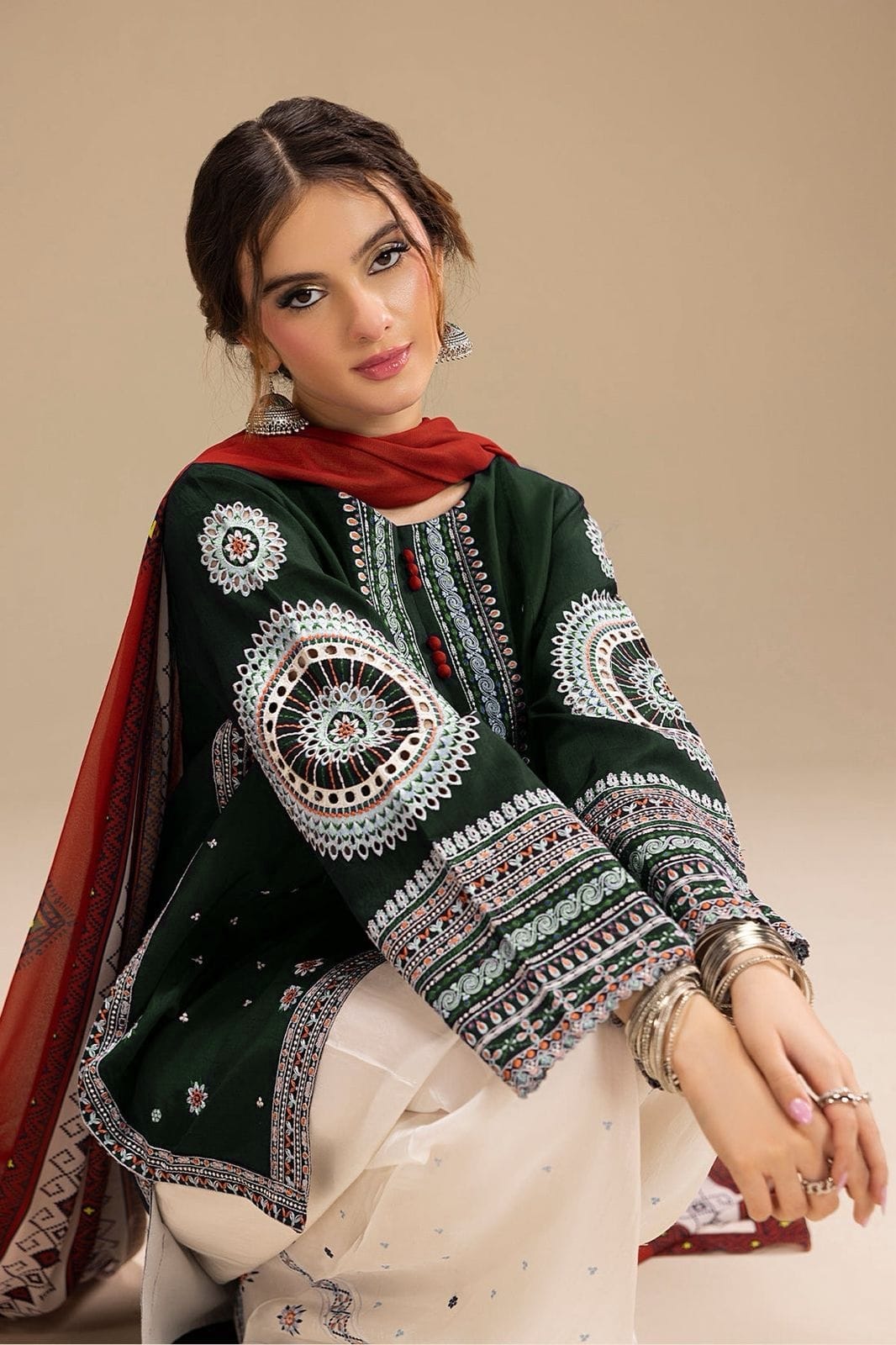 3 Piece - Embroidered Lawn Suit | Unstitched
