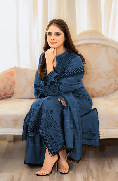 3 Piece - Embroidered Lawn Suit | Unstitched