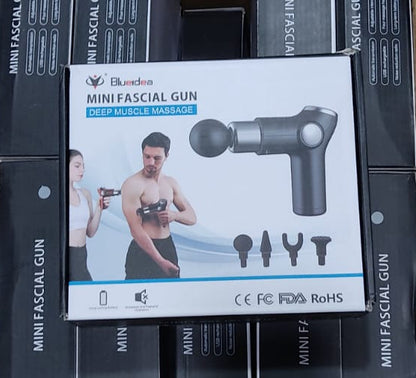 4 In 1 Massage Gun | Deep Tissue Percussion Massager With 4 Attachments | Handheld Electric Body Relaxation Therapy For Pain Relief & Recovery