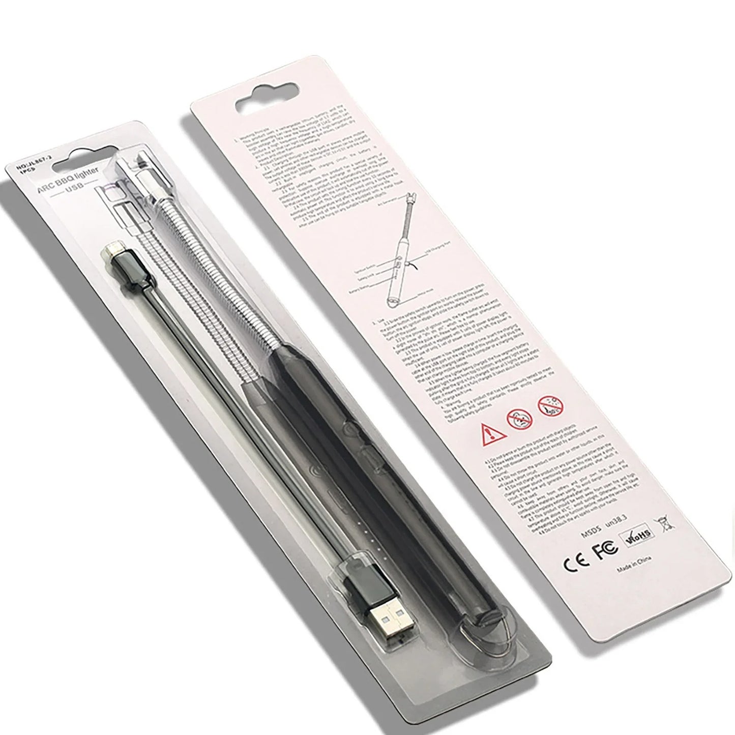 USB Rechargeable Portable Electronic Arc Lighter with Flexible Neck, Safety Lock, Windproof & Eco-Friendly Design for Candles & Gas Stoves