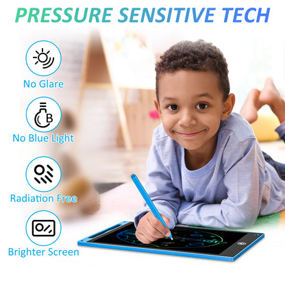 Writing Pad LCD Tablet For Kid Digital Drawing Pad – Erasable Writing Board – Writing Pad (Random Color) - 10 inch