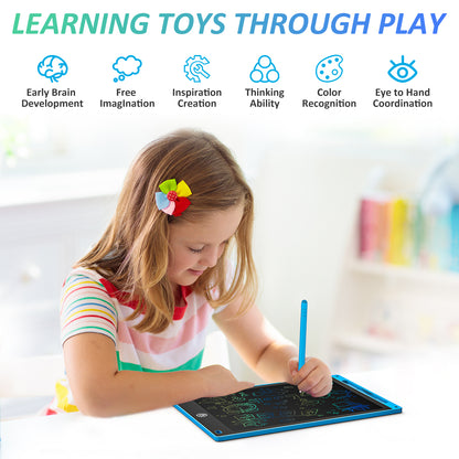 Writing Pad LCD Tablet For Kid Digital Drawing Pad – Erasable Writing Board – Writing Pad (Random Color) - 10 inch