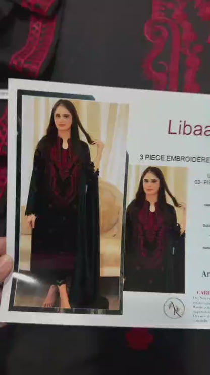 3 Piece - Embroidered Lawn Suit | Unstitched