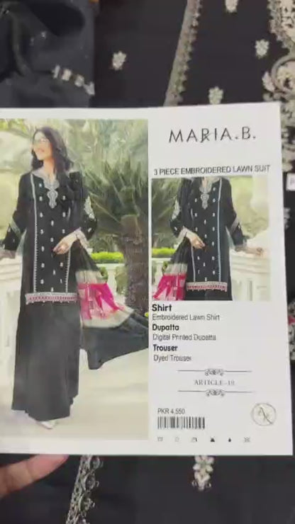 3 Piece - Embroidered Lawn Suit | Maria.B.